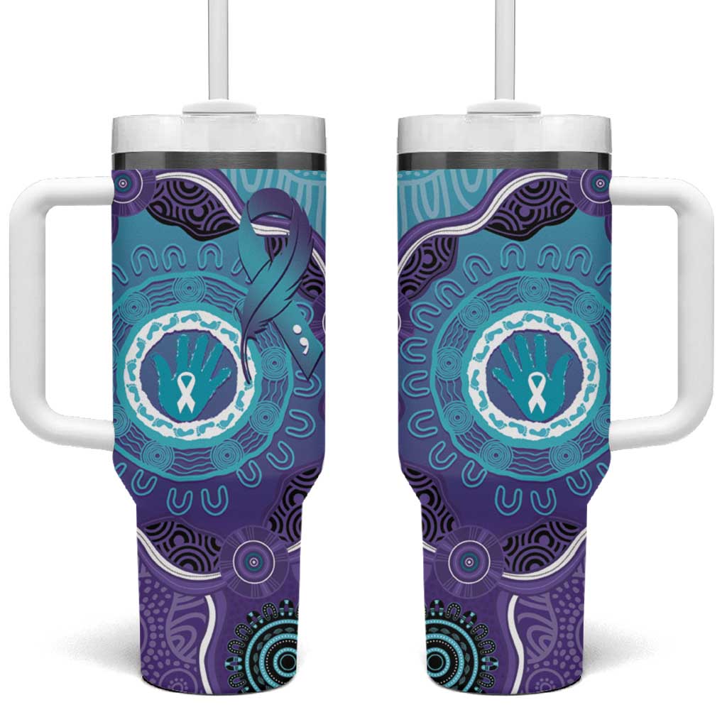Australia Suicide Prevention Month Custom Stanley Quencher 40oz Stainless Steel Tumbler