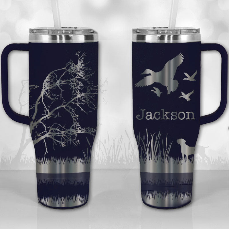 Best Duckin' Dad Custom Stanley Quencher 40oz Stainless Steel Tumbler