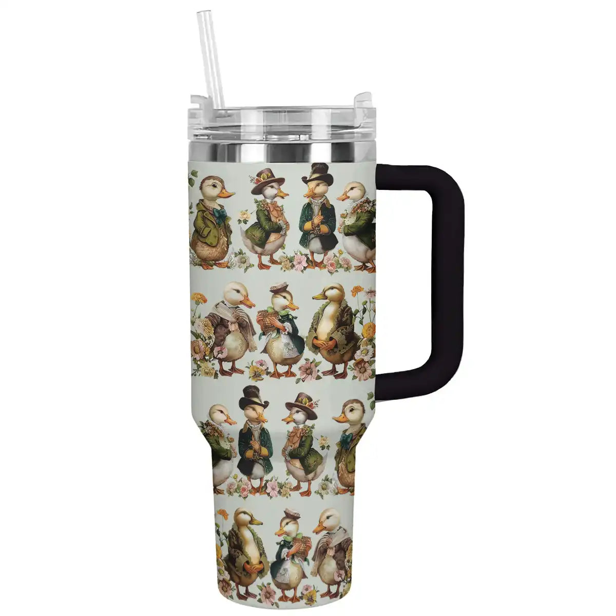 Duck Custom Stanley Quencher 40oz Stainless Steel Tumbler With Handle