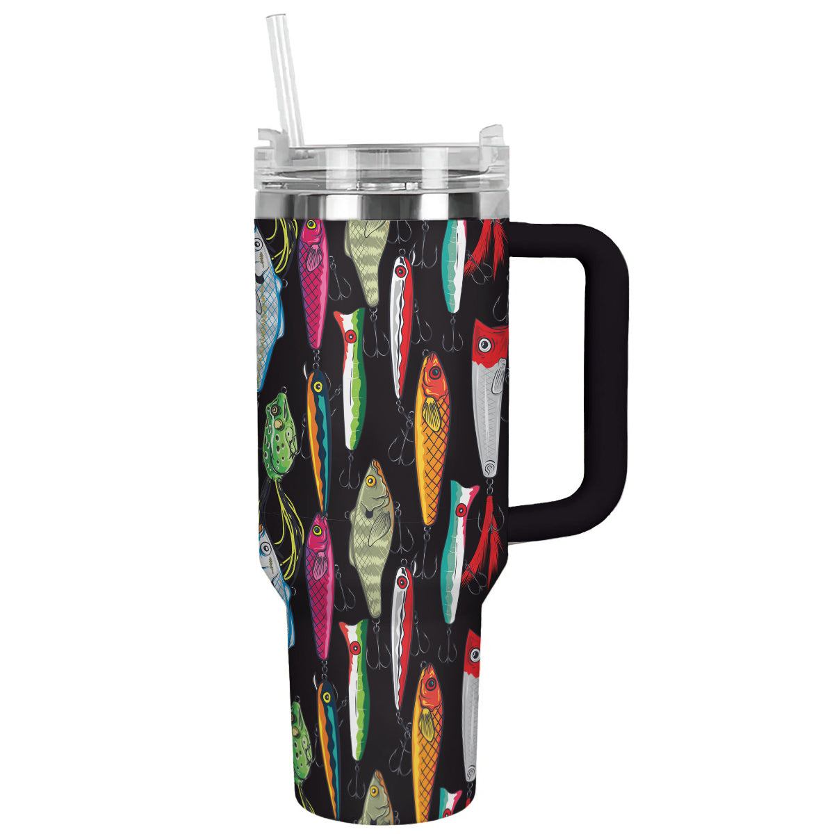 Fishing Custom Stanley Quencher 40oz Stainless Steel Tumbler With Handle
