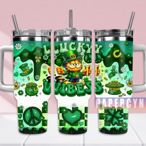 Garfield Custom Stanley Quencher 40oz Stainless Steel Tumbler With Handle