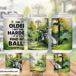 Golf Custom Stanley Quencher 40oz Stainless Steel Tumbler With Handle