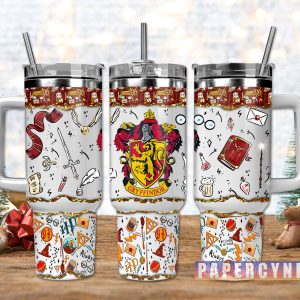 Harry Potter Custom Stanley Quencher 40oz Stainless Steel Tumbler With Handle