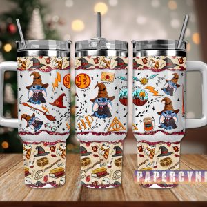 Harry Potter Custom Stanley Quencher 40oz Stainless Steel Tumbler With Handle