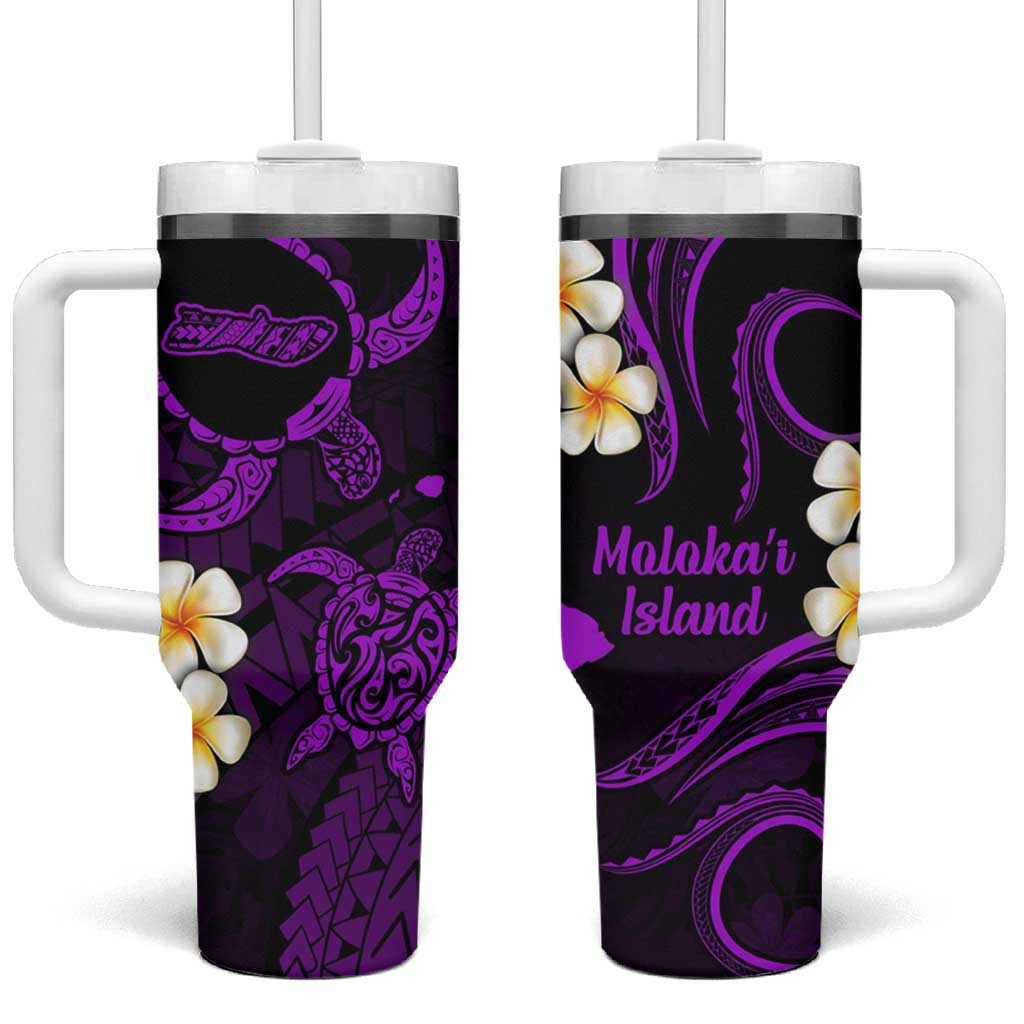 Hawaii Molokai Islands Pacific Plumeria Custom Stanley Quencher 40oz Stainless Steel Tumbler