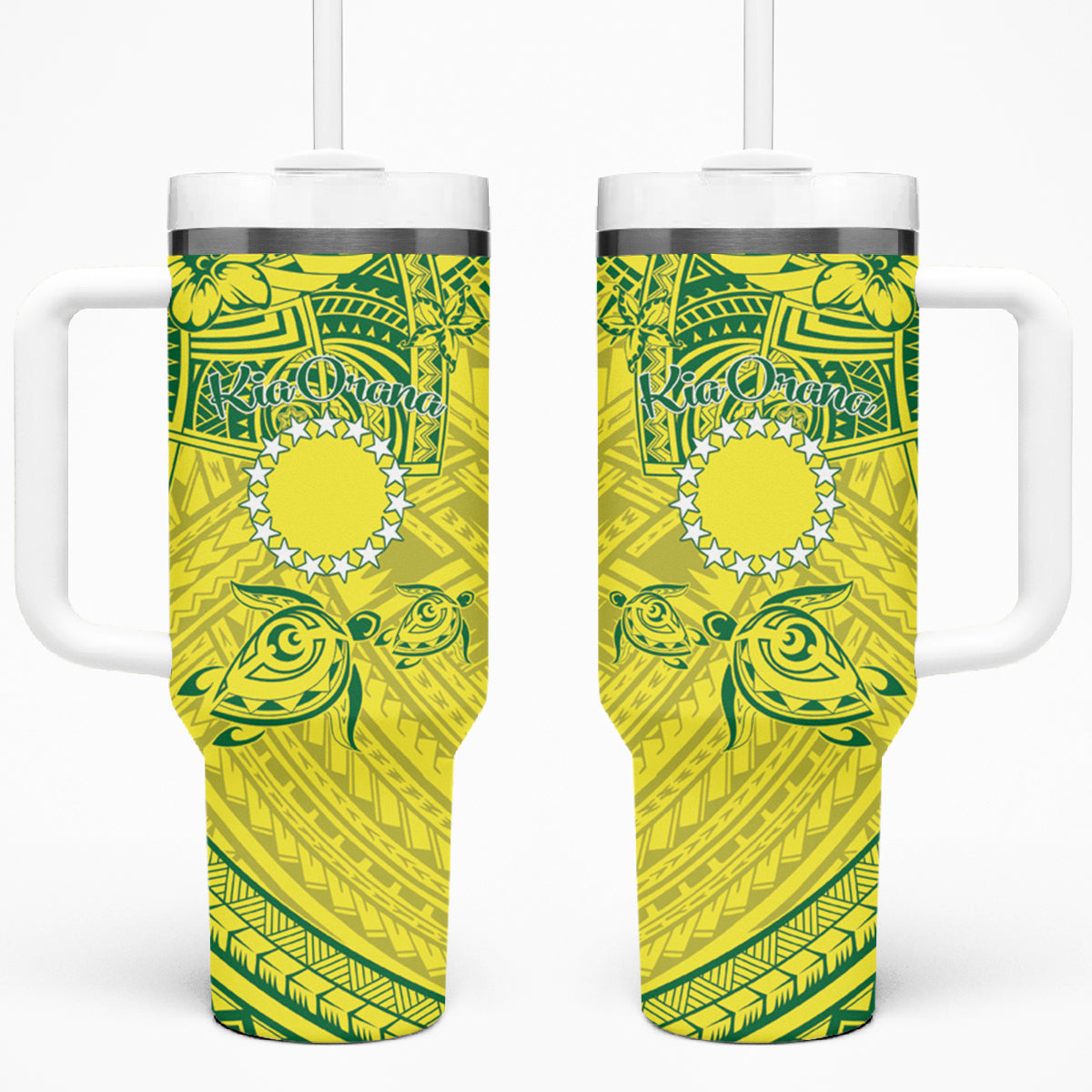 Kia Orana Cook Islands Custom Stanley Quencher 40oz Stainless Steel Tumbler
