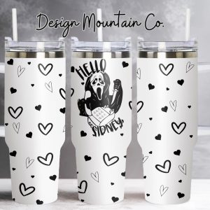 Lovely Ghost Custom Stanley Quencher 40oz Stainless Steel Tumbler With Handle