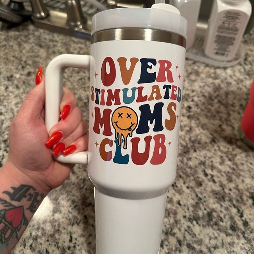 Mom Custom Stanley Quencher 40oz Stainless Steel Tumbler