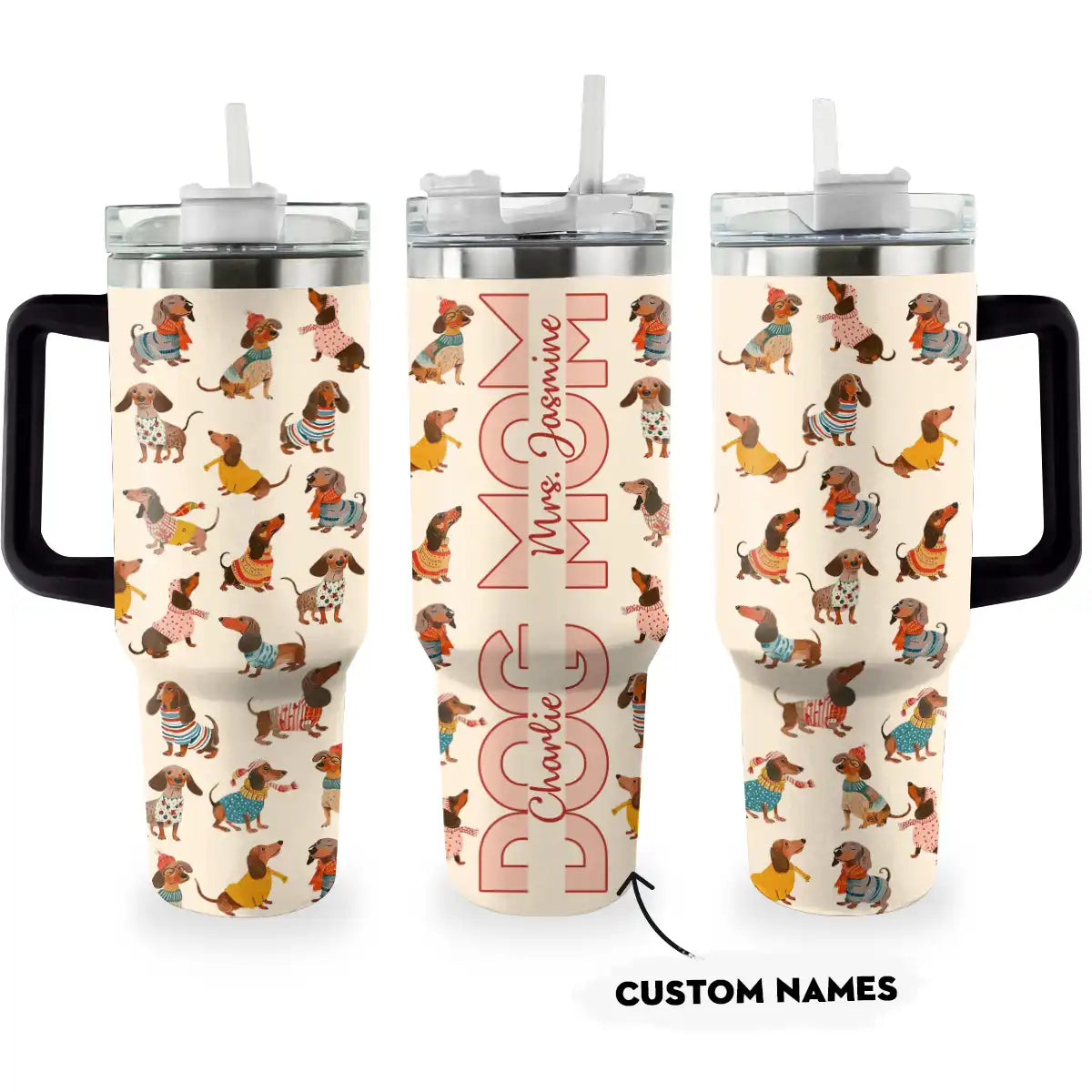 Mom Custom Stanley Quencher 40oz Stainless Steel Tumbler With Handle