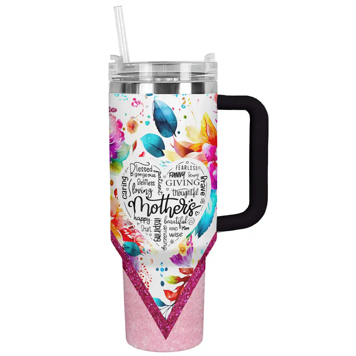 Mother Custom Stanley Quencher 40oz Stainless Steel Tumbler With Handle