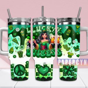 Mulan Custom Stanley Quencher 40oz Stainless Steel Tumbler With Handle