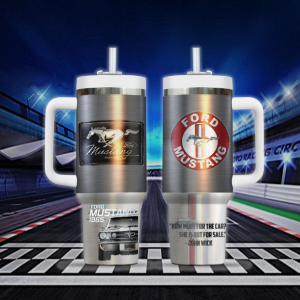 Mustang Car Custom Stanley Quencher 40oz Stainless Steel Tumbler