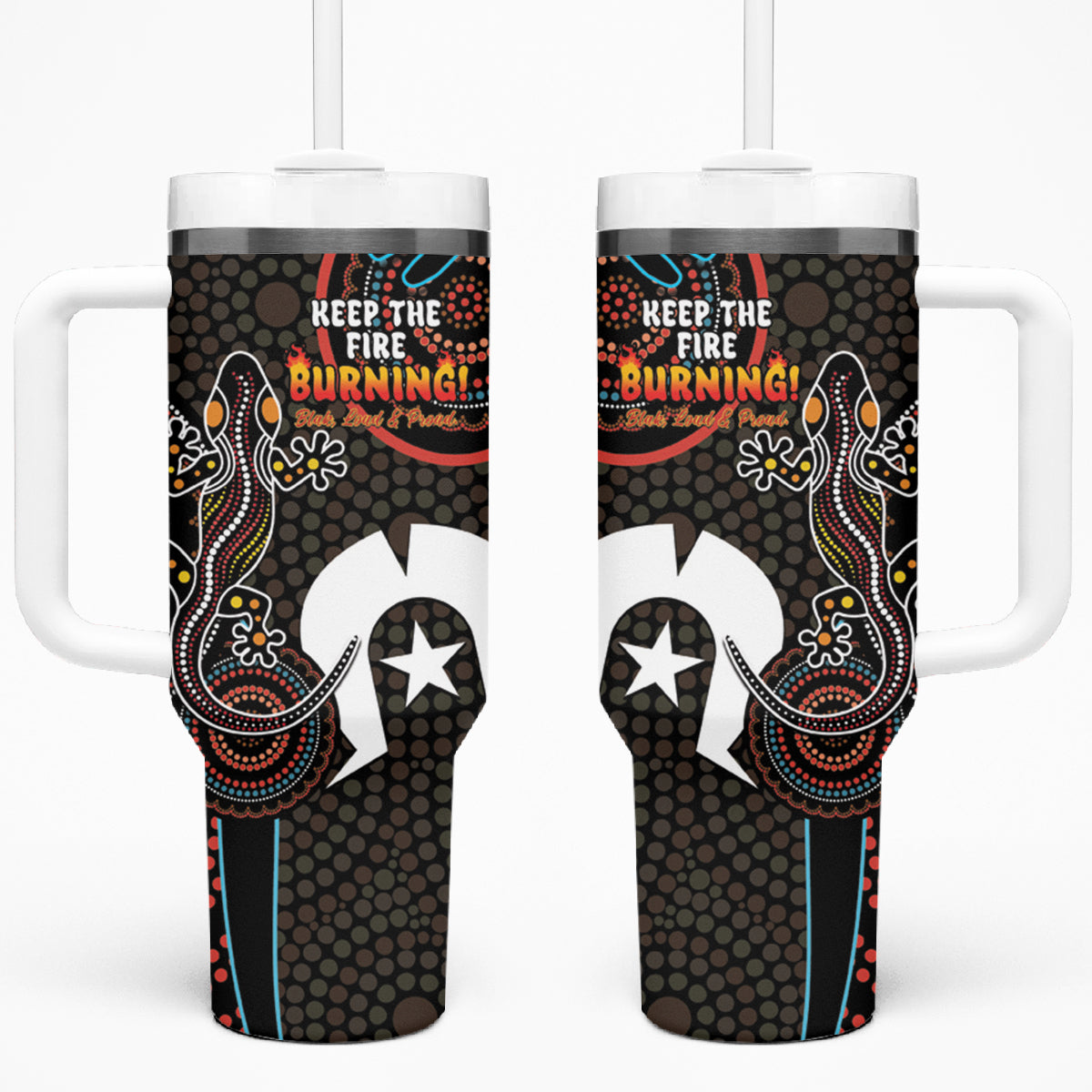 NAIDOC Week 2024 Custom Stanley Quencher 40oz Stainless Steel Tumbler