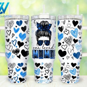 One Loved Mama Custom Stanley Quencher 40oz Stainless Steel Tumbler With Handle