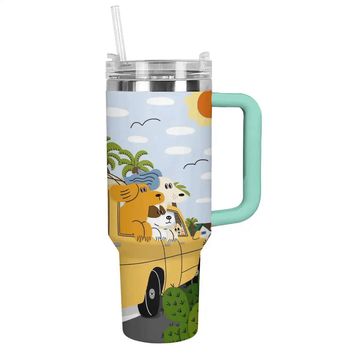 Our Vacation Custom Stanley Quencher 40oz Stainless Steel Tumbler With Handle
