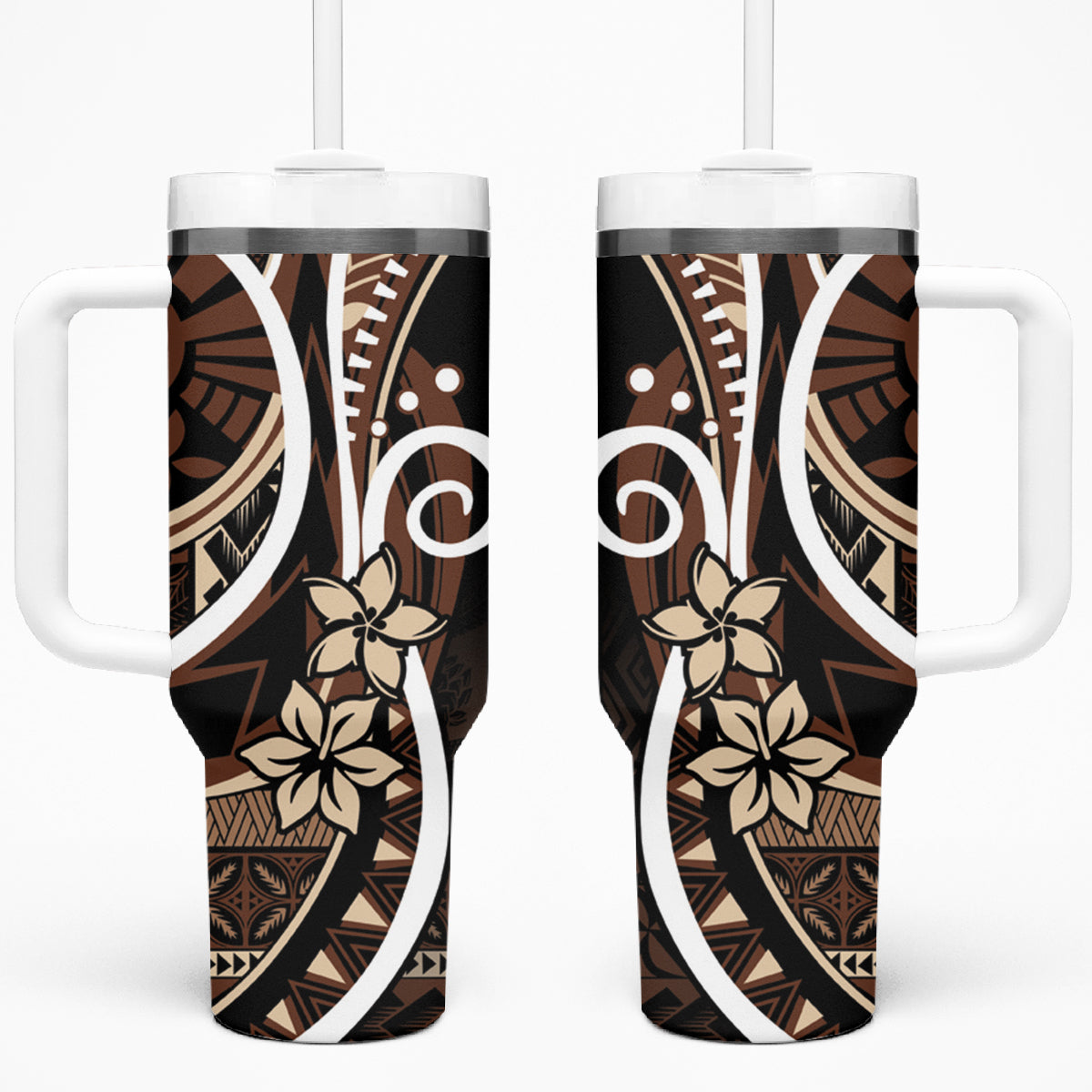 Samoa Siapo Motif Custom Stanley Quencher 40oz Stainless Steel Tumbler