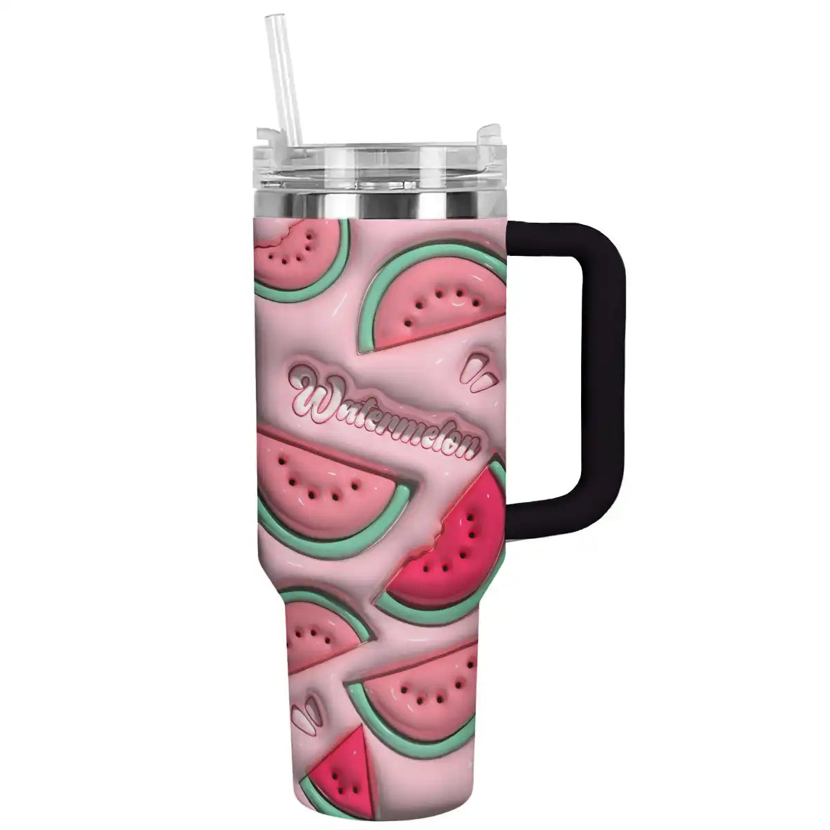 Watermelons Custom Stanley Quencher 40oz Stainless Steel Tumbler With Handle