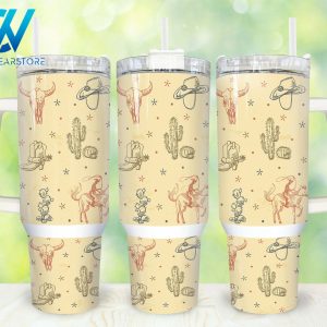 Western Vibes Custom Stanley Quencher 40oz Stainless Steel Tumbler With Handle