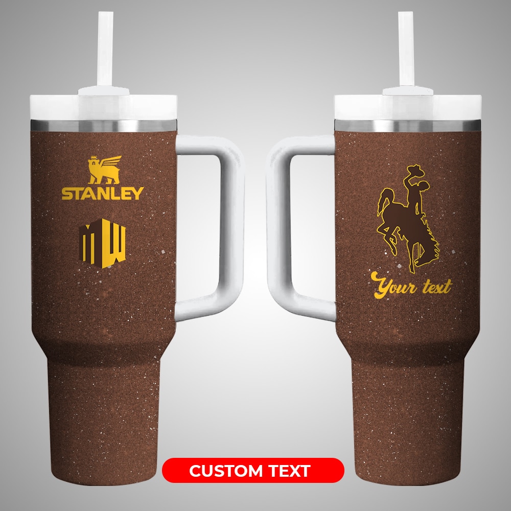 Wyoming Cowboys NCAA Custom Stanley Quencher 40oz Stainless Steel
