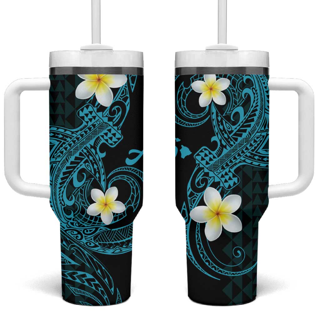 Aloha Hammerhead Shark Custom Stanley Quencher 40oz Stainless Steel Tumbler With Handle