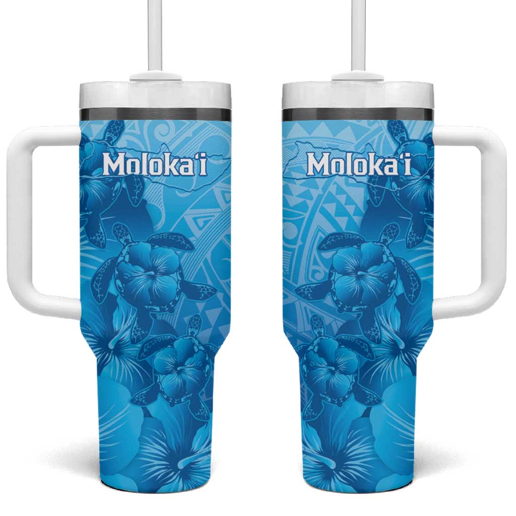 Aloha Hawaii Molokai Island Custom Stanley Quencher 40oz Stainless Steel Tumbler With Handle