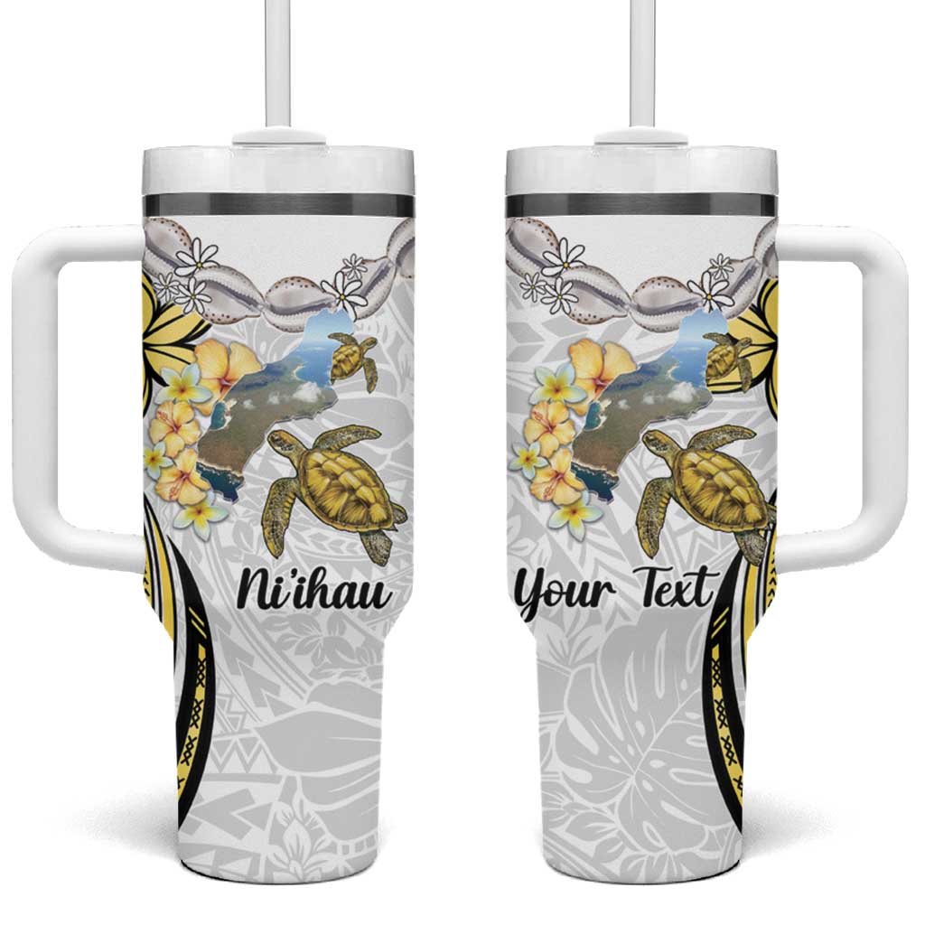 Aloha Hawaii Niihau Island Custom Stanley Quencher 40oz Stainless Steel Tumbler With Handle