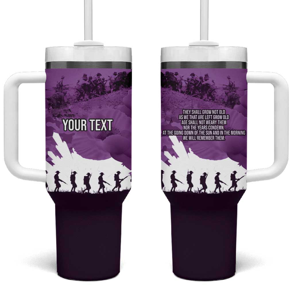 Anzac Day Gallipoli Custom Stanley Quencher 40oz Stainless Steel Tumbler With Handle