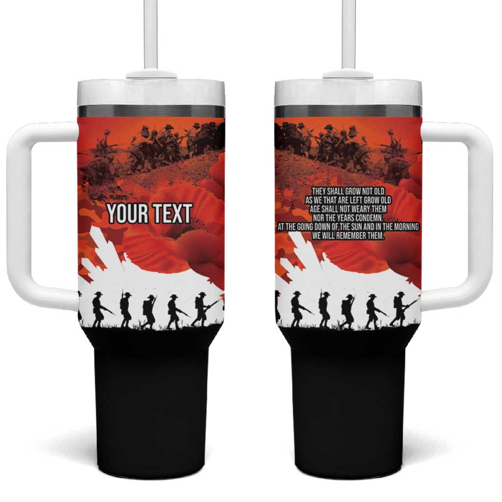 Anzac Day Gallipoli Custom Stanley Quencher 40oz Stainless Steel Tumbler With Handle