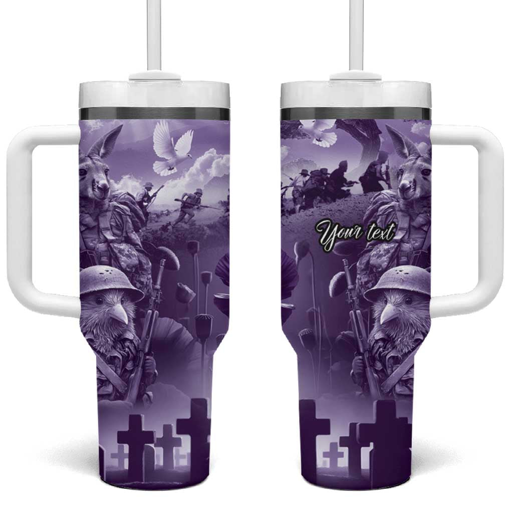 ANZAC Day The Battle of Lone Pine Custom Stanley Quencher 40oz Stainless Steel Tumbler With Handle