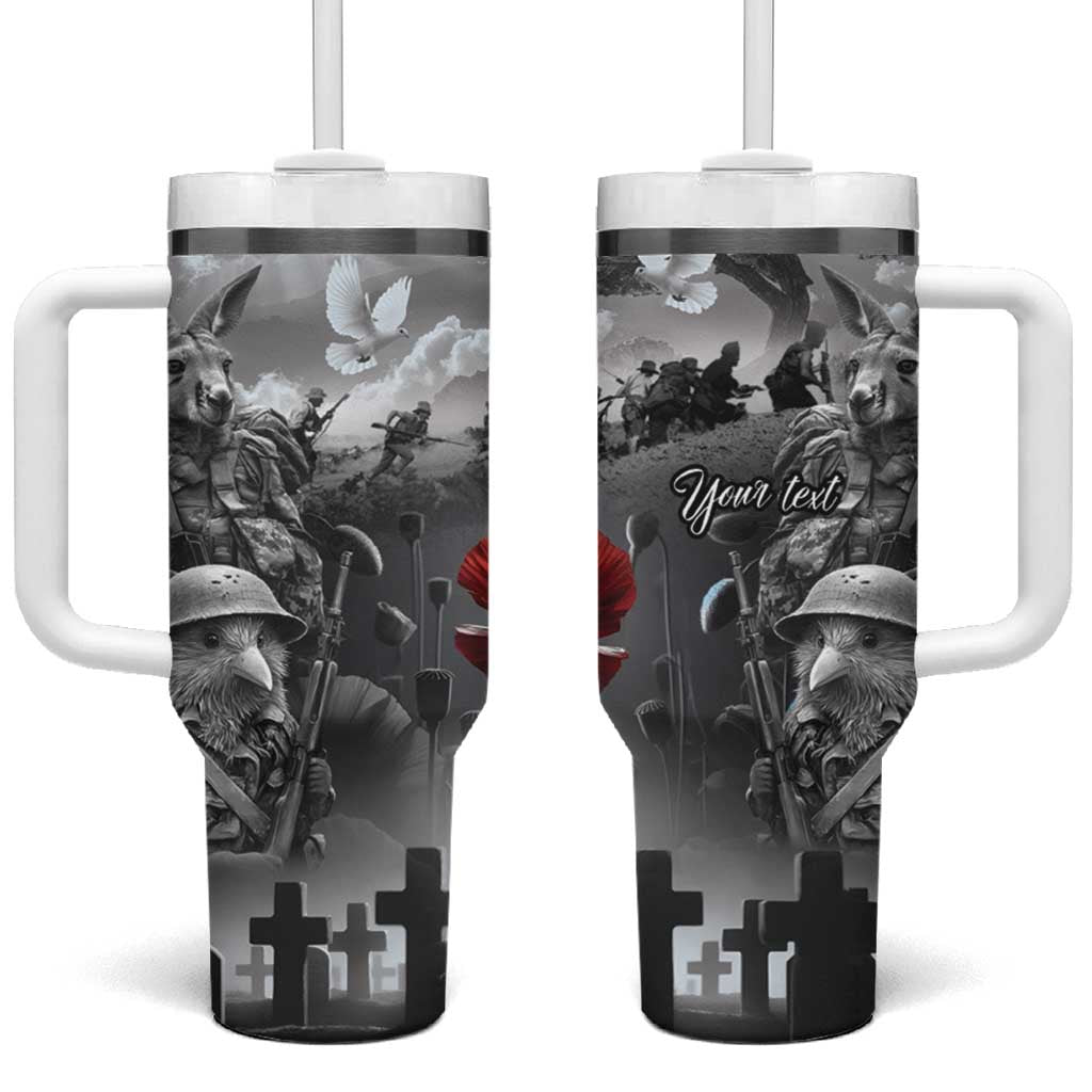ANZAC Day The Battle of Lone Pine Custom Stanley Quencher 40oz Stainless Steel Tumbler With Handle
