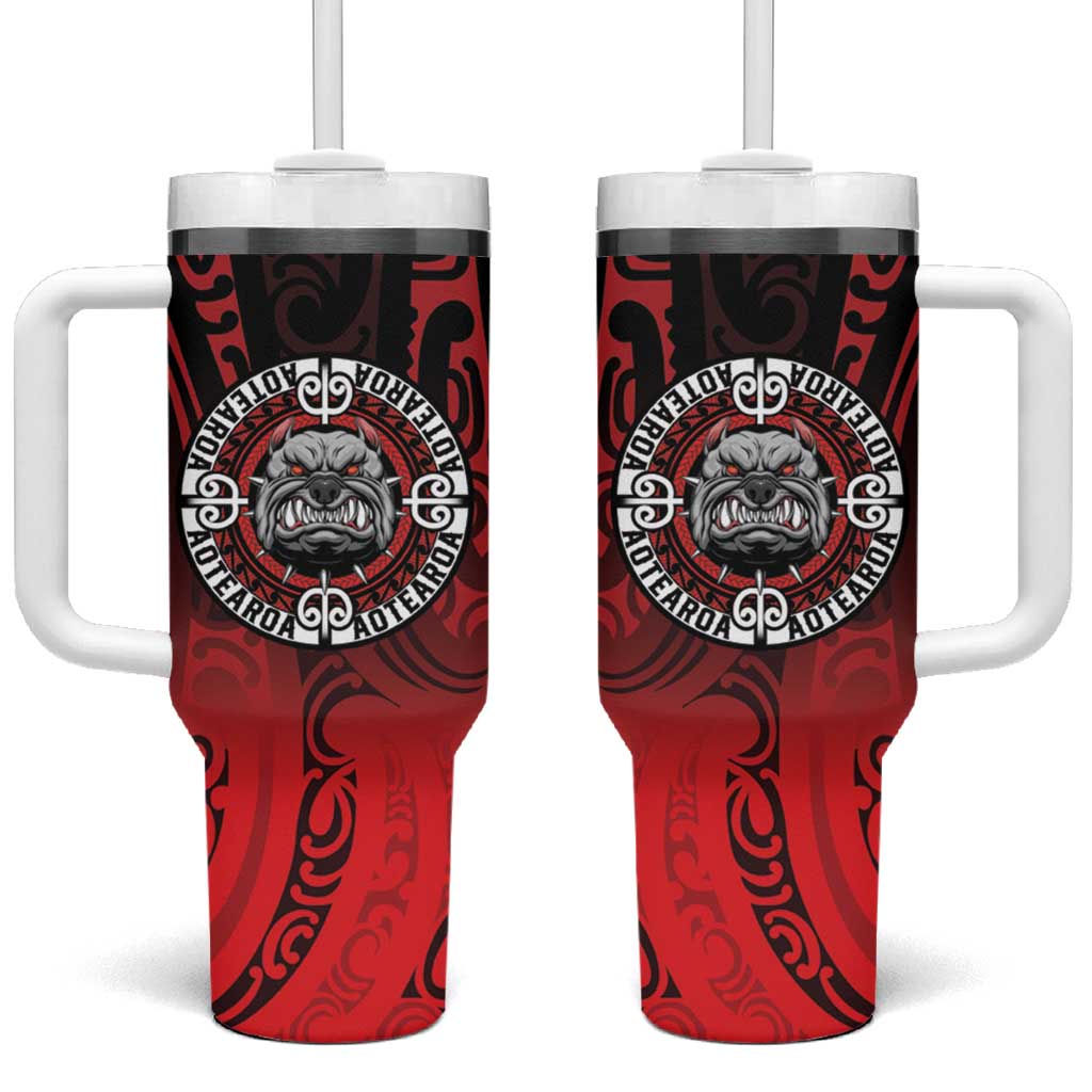 Aotearoa Bulldog Custom Stanley Quencher 40oz Stainless Steel Tumbler With Handle