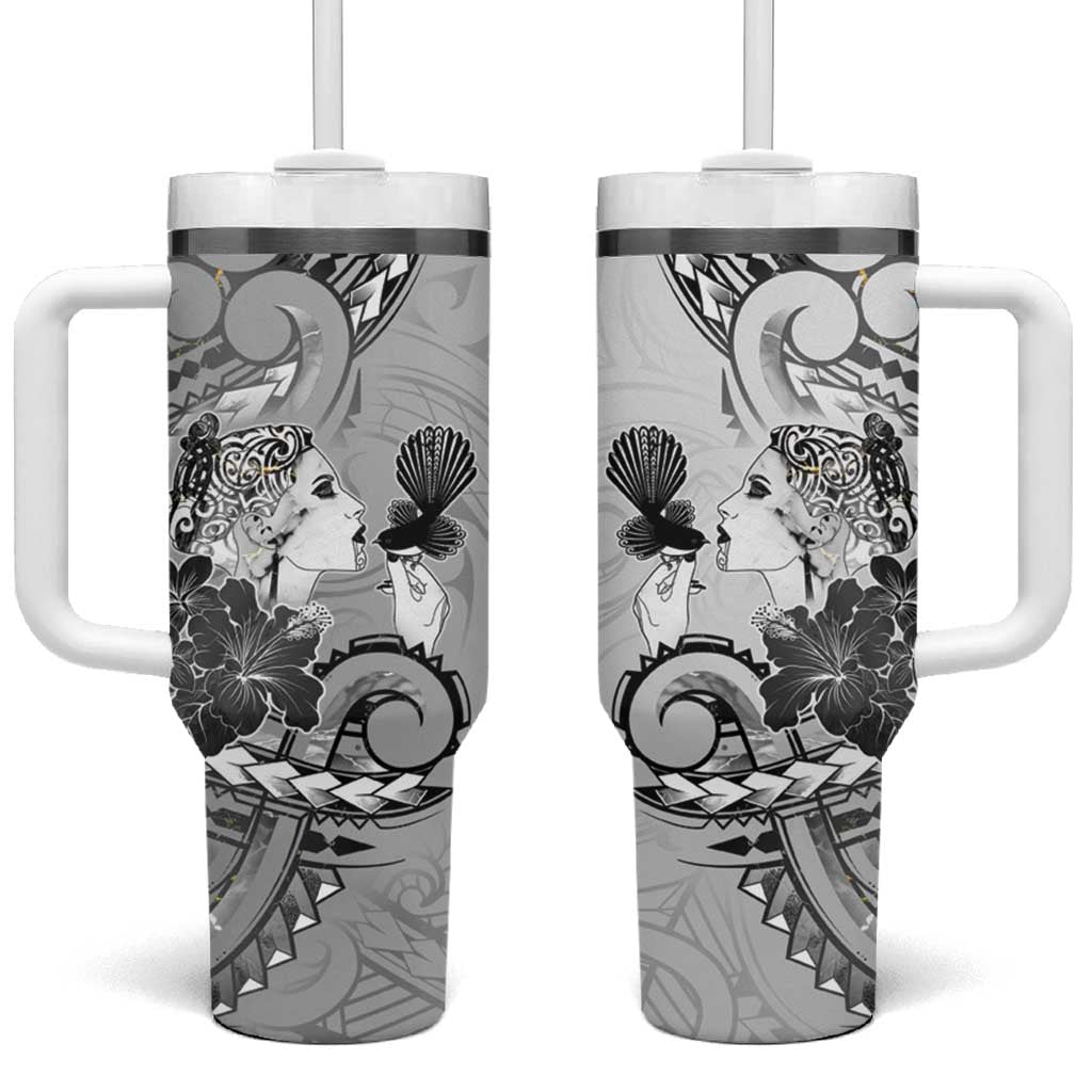 Aotearoa Maori Wahine Custom Stanley Quencher 40oz Stainless Steel Tumbler With Handle