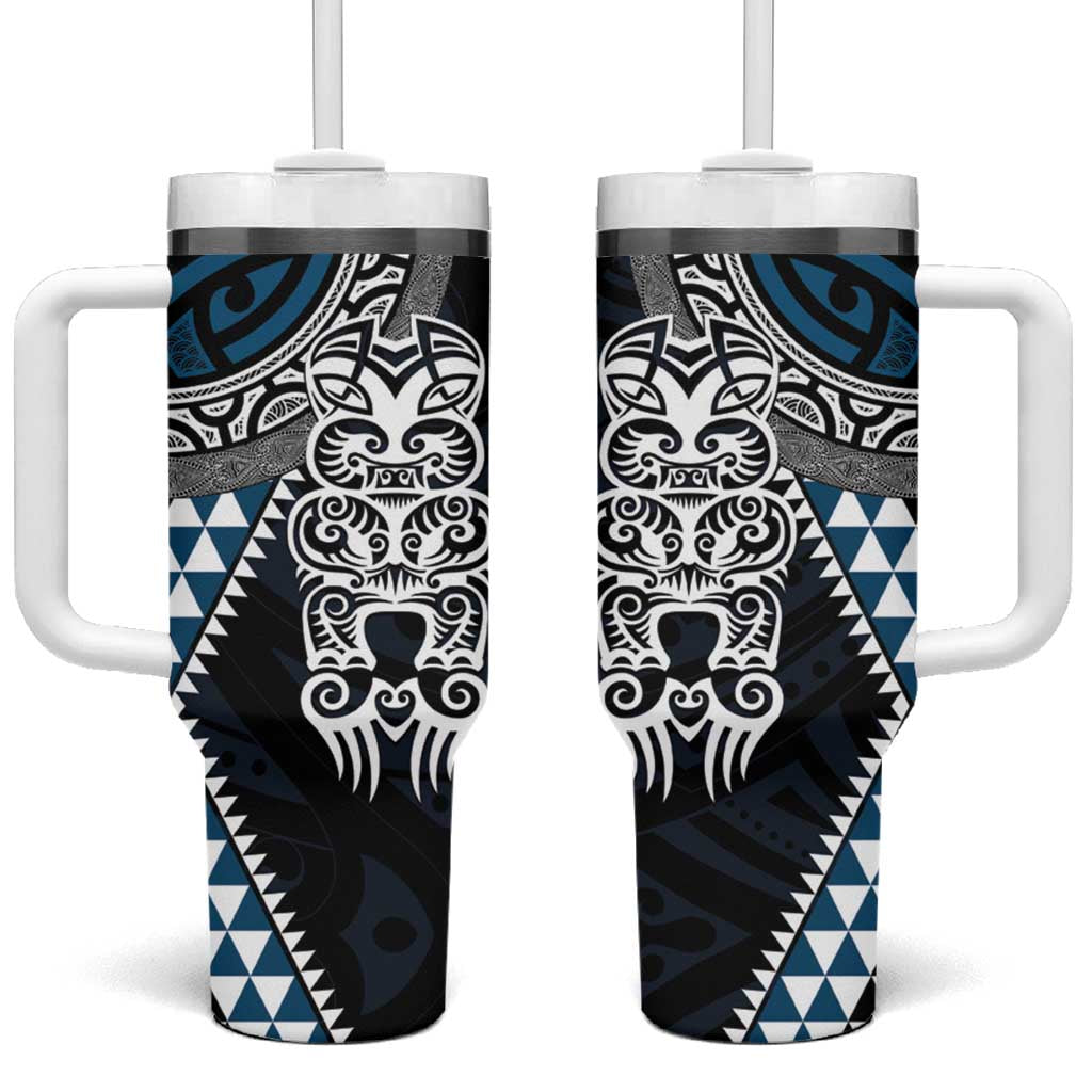 Aotearoa Niho Taniwha Custom Stanley Quencher 40oz Stainless Steel Tumbler With Handle