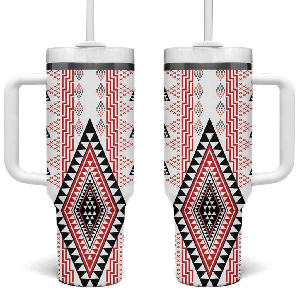 Aotearoa Taniko Custom Stanley Quencher 40oz Stainless Steel Tumbler With Handle