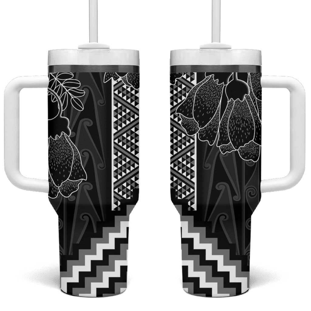 Aotearoa Taniko Pattern Custom Stanley Quencher 40oz Stainless Steel Tumbler With Handle