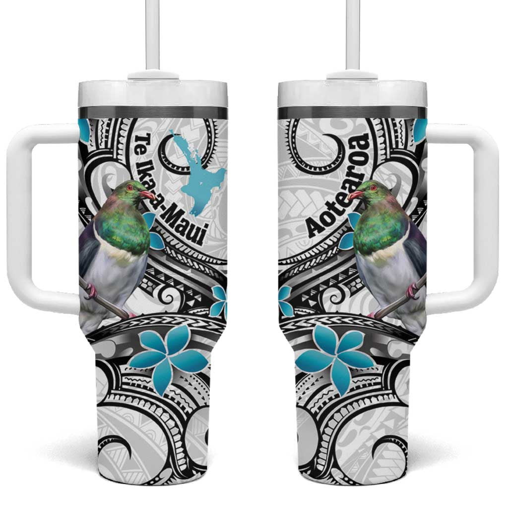 Aotearoa Te Ika-a-Maui Custom Stanley Quencher 40oz Stainless Steel Tumbler With Handle
