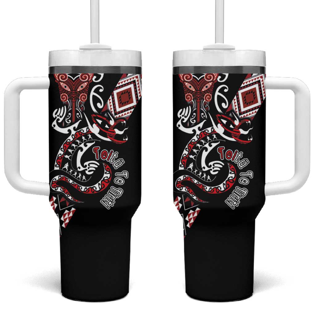 Aotearoa Toitu Te Tiriti-Honour the Treaty Custom Stanley Quencher 40oz Stainless Steel Tumbler With Handle