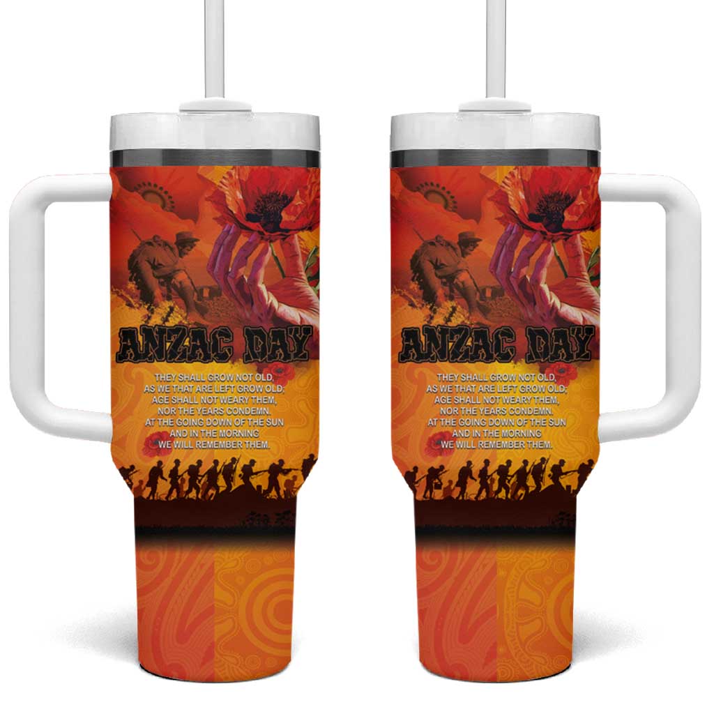 Australia and New Zealand ANZAC Day Custom Stanley Quencher 40oz Stainless Steel Tumbler With Handle