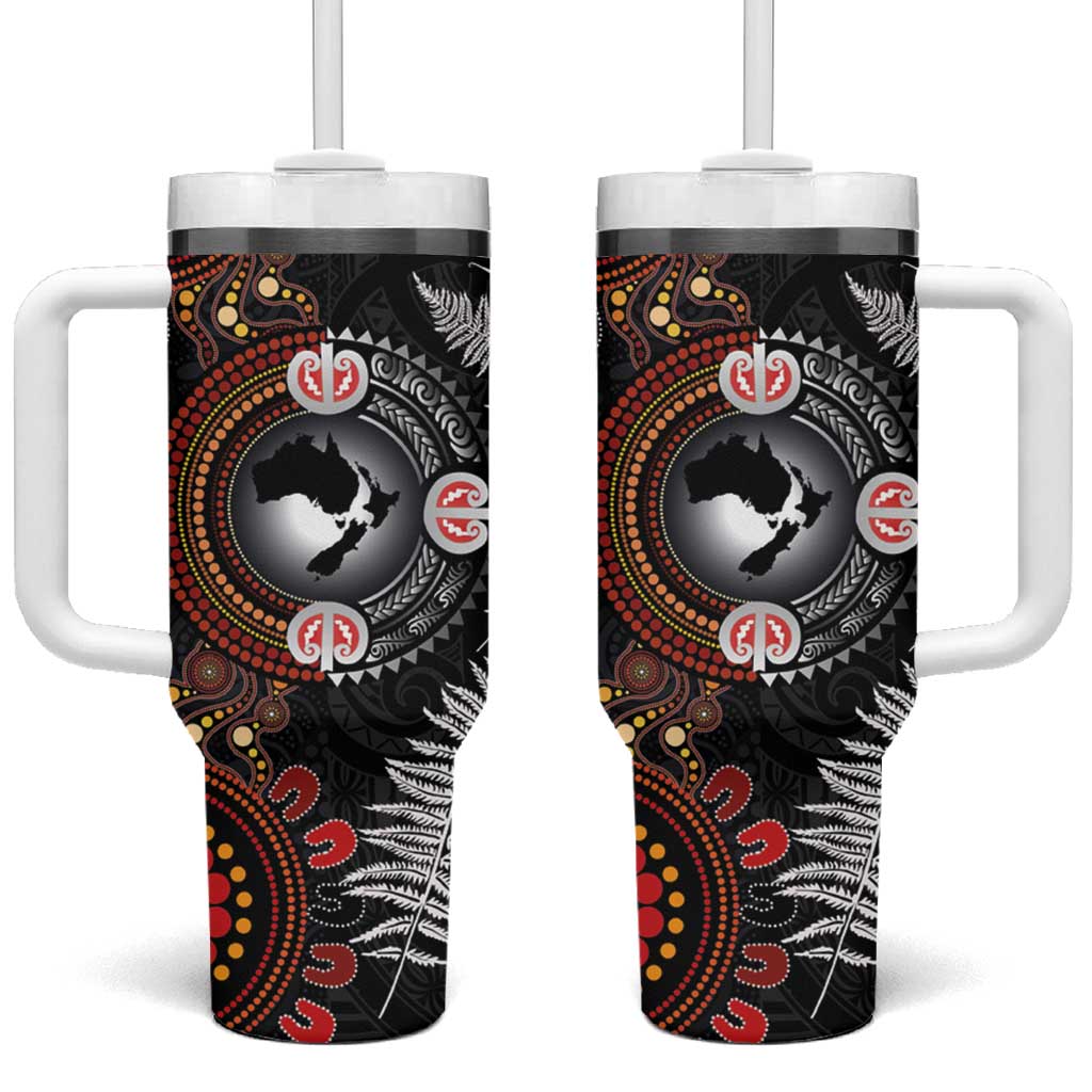 Australia and New Zealand Together Custom Stanley Quencher 40oz Stainless Steel Tumbler With Handle
