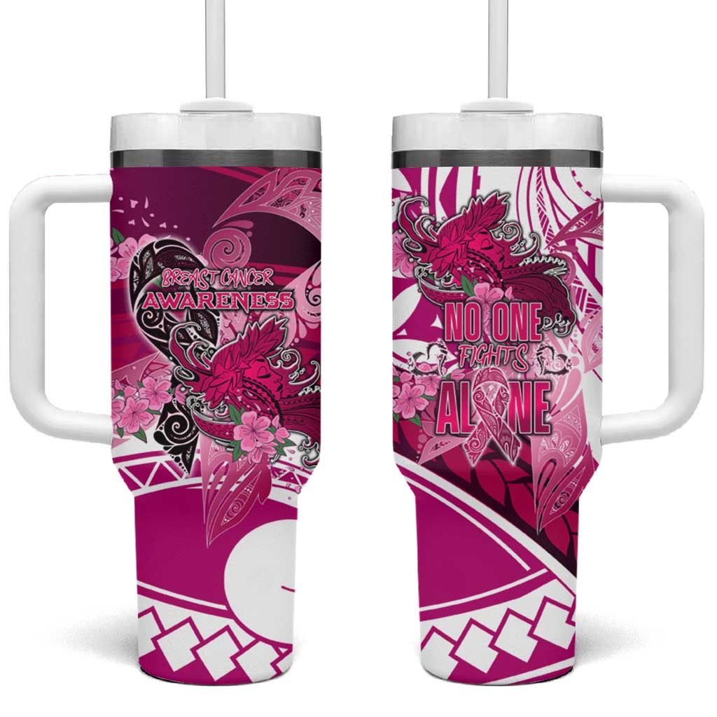 Breast Cancer Awareness Hawaii Custom Stanley Quencher 40oz Stainless Steel Tumbler With Handle