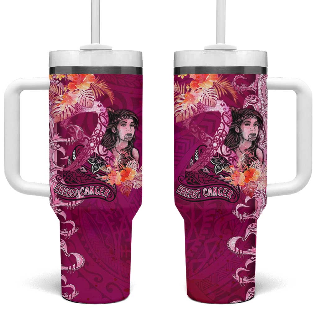 Breast Cancer New Zealand Custom Stanley Quencher 40oz Stainless Steel Tumbler With Handle