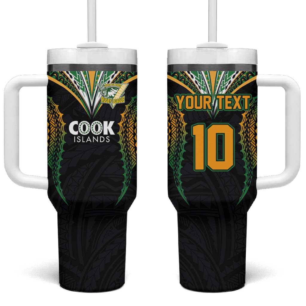  Cook Island Rugby League 2025 Custom Stanley Quencher 40oz Stainless Steel Tumbler With Handle
