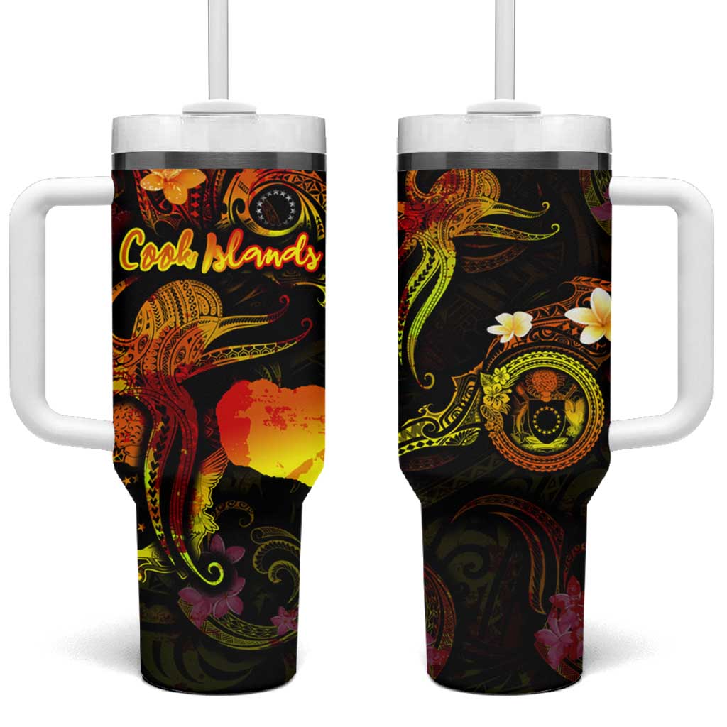 Cook Islands Custom Stanley Quencher 40oz Stainless Steel Tumbler With Handle