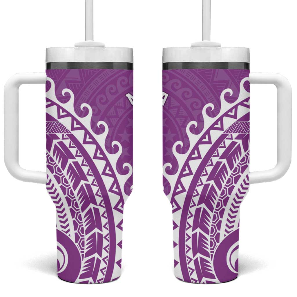 Cook Islands Mangaia Custom Stanley Quencher 40oz Stainless Steel Tumbler With Handle