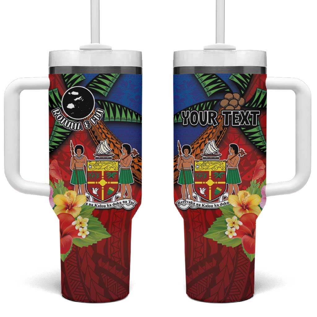 Fiji and Rotuma Together Custom Stanley Quencher 40oz Stainless Steel Tumbler With Handle
