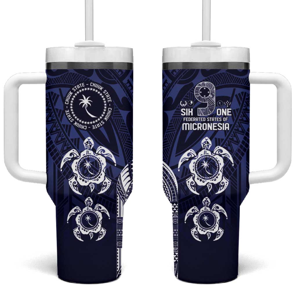 FSM Chuuk States Custom Stanley Quencher 40oz Stainless Steel Tumbler With Handle