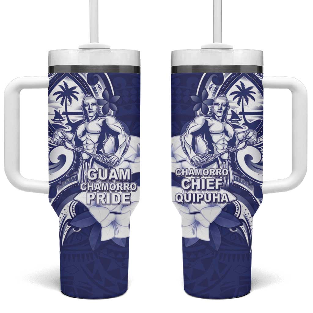 Guam Chief Quipuha Custom Stanley Quencher 40oz Stainless Steel Tumbler With Handle