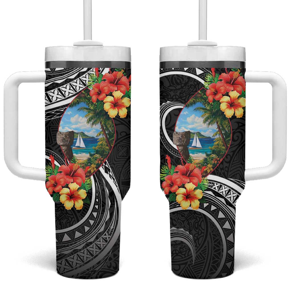 Hafa Adai Guam Custom Stanley Quencher 40oz Stainless Steel Tumbler With Handle