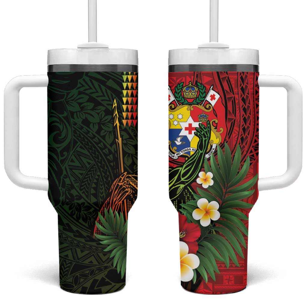 Hawaii And Tonga Custom Stanley Quencher 40oz Stainless Steel Tumbler With Handle