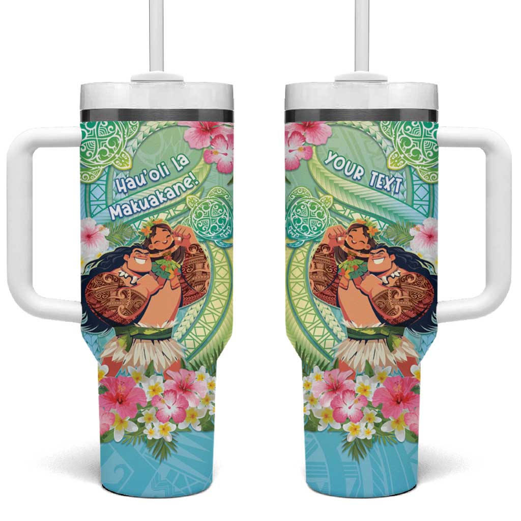 Hawaii Father's Day Custom Stanley Quencher 40oz Stainless Steel Tumbler With Handle